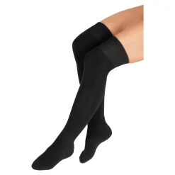 Wärme-Kuschelkniestrümpfe „Extra lang“ schwarz