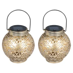 XL-Metall-Solar-Leuchten, 2 Stück