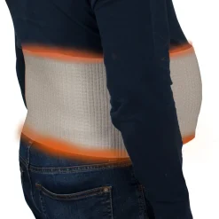 XXL Nierenwärmer mit Stützf, standard eins.beige, stark gerauht Weiß