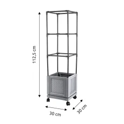 XXL-Pflanzturm mit Rollen Einfach